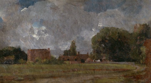 Golding Constable's House, East Bergholt: the Artist's birthplace;Landscape with Village and Trees;East Bergholt House, ca. 1809.