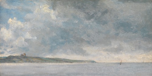 Coastal Scene with Cliffs;Coastal Scene with Cliffs and a View of Hadleigh Castle (?);Coastal Scene with Cliffs (Hadleigh Bay?);Hadleigh from the Thames, ca. 1814.