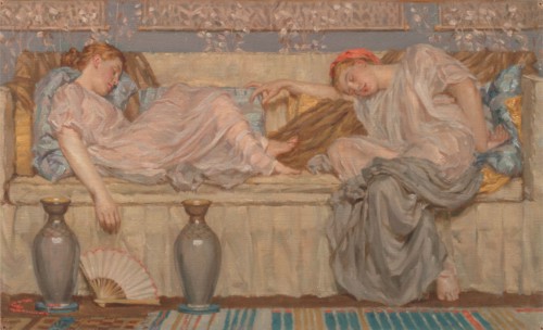 Beads (study);Two Women on a Sofa, 1875, ca. 1875.