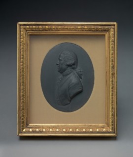 Portrait Medallion of Josiah Wedgwood, modelled in relief by Flaxman in profile, undated.