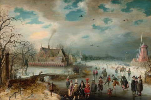 Skating on the Frozen Amstel River, 1611.