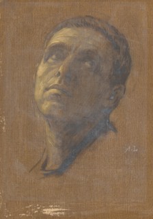 Head of a Man with Upturned Eyes, late 19th-early 20th century.