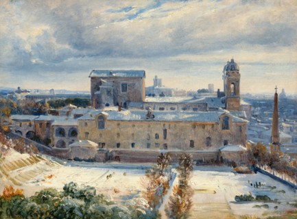 Santa Trinità dei Monti in the Snow, 1825/1830.