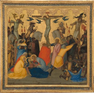 Scenes from the Passion of Christ: The Crucifixion [middle panel], 1380s.