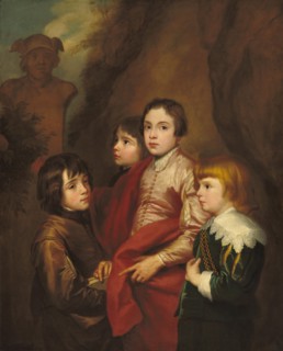 Group of Four Boys, probably mid 17th century.