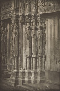 Chartres Cathedral. Right Door of the Royal Portal, West Side, XII Century, before July 1857.