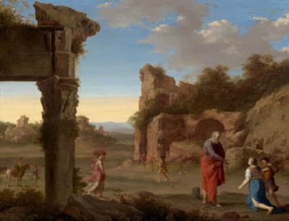 The Prophet Elijah and the Widow of Zarephath, c. 1630. Creator: Cornelis van Poelenburgh.