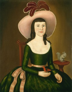 Miss Denison of Stonington, Connecticut (possibly Matilda Denison), c. 1790.