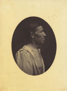 A portrait, seen in profile, of a man 42 years old, stupefied by the abuse of alcohol; his nose is aquiline, 1854-1856, printed 1862.