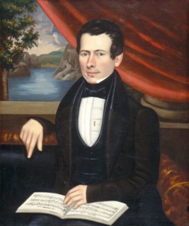 Man with a Tune Book: Possibly Mr. Cook, c. 1838.
