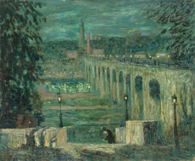 High Bridge at Night, New York City, c. 1910/1920.