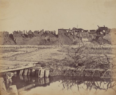 Exterior of North Fort Showing the English Entrance, August 21, 1860, 1860.