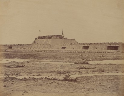 Rear of the North Fort After Its Capture, Showing the Retreat of the Chinese Army, August 21, 1860, 1860.
