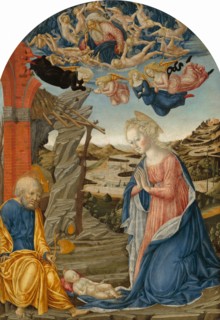 The Nativity, with God the Father Surrounded by Angels and Cherubim, c. 1470.