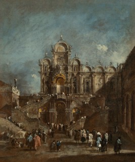 Temporary Tribune in the Campo San Zanipolo, Venice, 1782 or after.