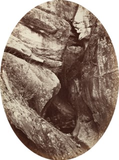 Waterfall near Williams College, c. 1870.