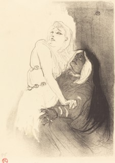 At the Renaissance: Sarah Bernhardt in "Phedre" (A la Renaissance: Sarah Bernhardt dans "Phèdre"), 1893.