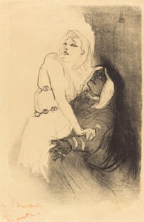 At the Renaissance: Sarah Bernhardt in "Phedre" (A la Renaissance: Sarah Bernhardt dans "Phèdre"), 1893.