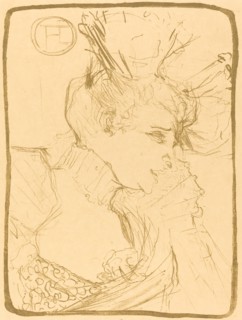 Bust of Mlle. Marcelle Lender (Mlle. Marcelle Lender, en buste), 1895.