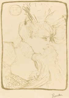 Bust of Mlle. Marcelle Lender (Mlle. Marcelle Lender, en buste), 1895.