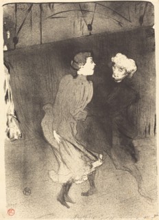 Dress Rehearsal at the Folies-Bergere (Répétition générale aux Folies-Bergère), 1893.