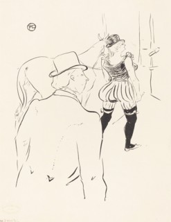 In the Wings of the Folies-Bergere: Mrs. Lona Barrison with Her Manager and Husband, 1895.