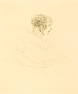 Luce Myres in Profile (Luce Myrès, de profil), 1895.
