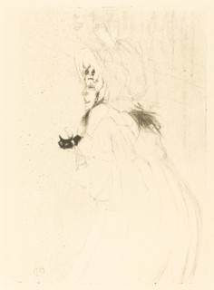 May Belfort Bowing (Miss May Belfort saluant), 1895.