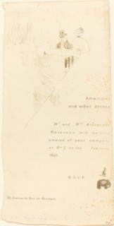 Mr. and Mrs. Alexandre Natanson Invitation, 1895.