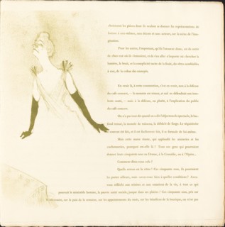 Yvette Guilbert, 1894.