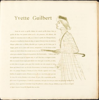 Yvette Guilbert, 1894.