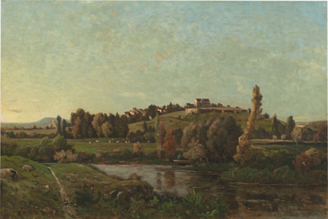 Landscape in Auvergne, 1870.