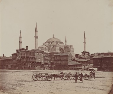 Hagia Sophia from Place l'Hippodrome, 1857.