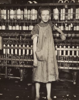 Addie Card, 12 years old. Spinner in cotton mill, North Pownal, Vermont, 1910.