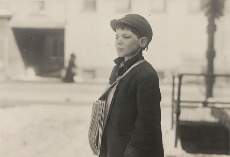 Tony Casale, "Bologna," 11 years old been selling newspapers for 4 years, Hartford, Connecticut, March 1909, 3348.