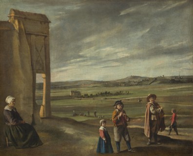 Landscape with Peasants, c. 1640.