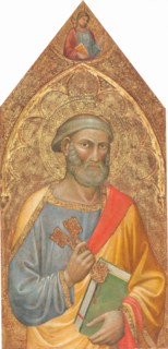 Saint Peter, with Saint James Major above, [left panel], c. 1415/1420.