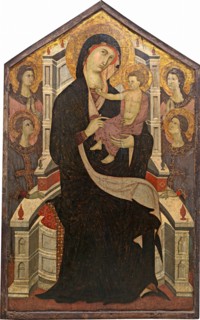 Maestà (Madonna and Child with Four Angels), c. 1290.