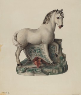 Chalkware Horse, 1935/1942.