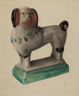 Pa. German Prince Charles Spaniel, c. 1937. Creator: Mina Lowry.