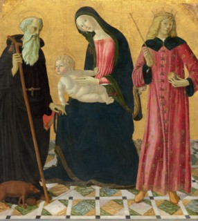 Madonna and Child with Saint Anthony Abbot and Saint Sigismund, c. 1490/1495.