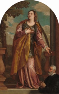Saint Lucy and a Donor, c. 1585/1595.