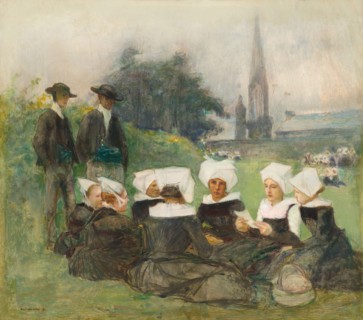 Study for "Breton Women at a Pardon", c. 1887.