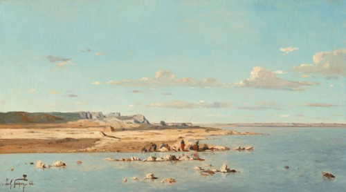 Washerwomen on the Banks of the Durance, 1866.