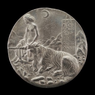 Innocence and Unicorn in a Moonlit Landscape [reverse], 1447.