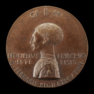 Leonello d'Este, 1407-1450, Marquess of Ferrara 1441 [obverse], 1444.