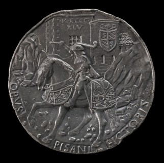 Sigismondo on a Charger before a Fortress [reverse], 1445.