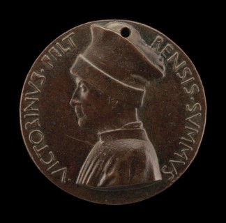 Vittorino de' Rambaldoni da Feltre, 1379-1446, Humanist [obverse], c. 1446.