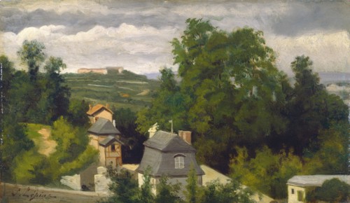 View on the Outskirts of Caen, 1872/1875.