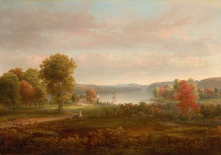 View on the Hudson in Autumn, 1850.